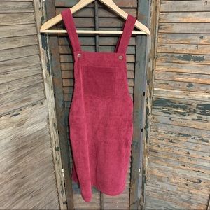 SHEIN corduroy overall dress